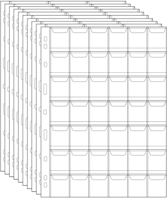 420 Pockets Coin Binders Pages - 1.14 inch Holders 10 pcs Loose-Leaf Sheets Acid-Free Collection Holders for Medallion Coin Stamp Currency Collecting Supplies 29x29mm / 1.14x1.14 inch CS03242