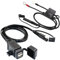 MOTOPOWER MP0609EA 3.1Amp Waterproof Motorcycle Dual USB Charger Kit with Fused SAE Ring Terminal Cable Harness