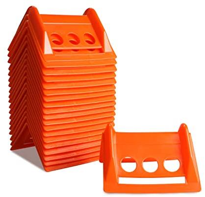 ENJ 20 Pack Flatbed Edge Protector, Edge Corner Tie Down Protector for Up to 4 Inch Straps, Protects Cargo Edges, Flatbed Accessories Plastic Protector
