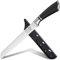 XYJ Autentico dal 1986, coltello da pane seghettato da 8 pollici in acciaio inox ultra affilato, coltello da cucina a lama seghettata con fodero, coltello seghettato per pane torta dessert