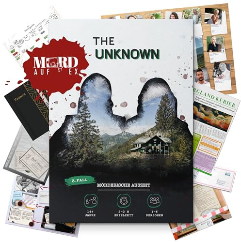 The Unknown Fall 3: Mörderische Auszeit | Das Krimispiel für True-Crime-Fans | 1-6 Spieler | Inkl. 32 Beweise & Digitale Hinweise | In Zusammenarbeit mit dem erfolgreichen Podcast Mord auf Ex