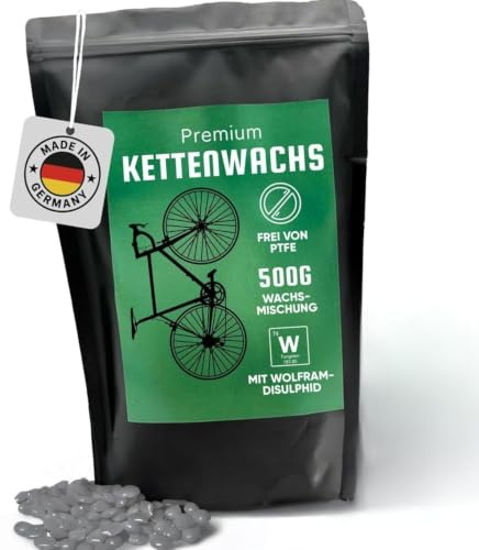 24SENDIT Cera per catene da bicicletta - 500g di cera calda per catene premium dalla Germania – per bici da corsa, gravel, MTB ed e-bike - facile da usare, senza PTFE