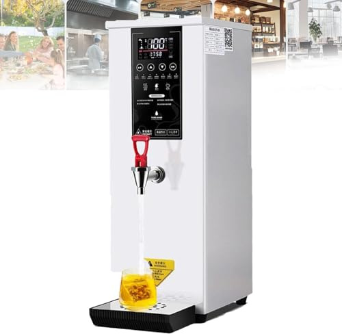 Commercial Hot Water Boiler, Stainless Steel Tea and Coffee Maker, Digital Control Panel, Auto Temperature Control, Non Drip Tap, Catering Hot Tea Urn