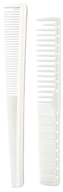 Kamm 2PCS Stylist Tapered Fade Comb Set Resistant Frauen Glatte Haarkämme Barber Schneiden for Männer Salon Styling Werkzeuge(2PCS White Set)
