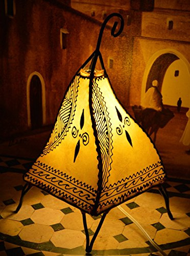 Henna Lamps & Sconces Moroccan Hand Made Leather lamp Henna Tattoo African Yellow