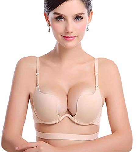 Nature Femme Perfect Deep-V Plunge - Soutien-gorge de tous les jours - (Abricot 80D)