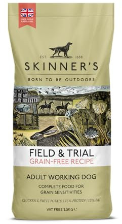 Skinner's Field & Trial Complete Dry Grain Free Adult Dog Food Chicken and Sweet Potato, 2.5 kg