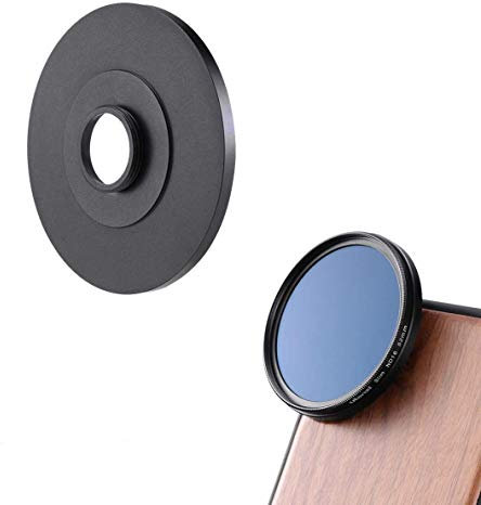 17mm to 52mm Cellphone Lens Filter Adapter Ring for iPhone 11 Pro Max Samsung Galaxy Google Pixel Oneplus Smartphone, Work with All Ulanzi Phone Case with 17mm Lens Thread