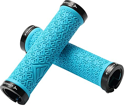 Corki Mountain Bike Grips,Double Lock on Locking Bicycle Handlebar Grips for MTB,Downhill