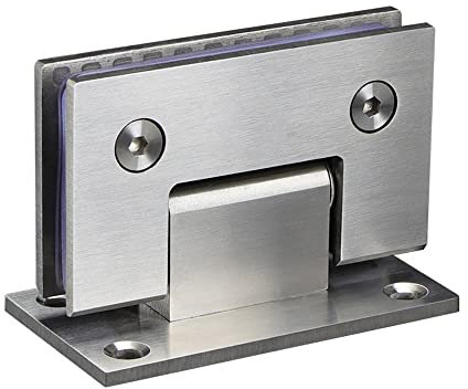 WANLIAN 90 Degrés Armoire Vitrine Armoire Pince Portes De Douche Charnière Pièces De Rechange Mur-Verre Gris(Brushed Nickel)