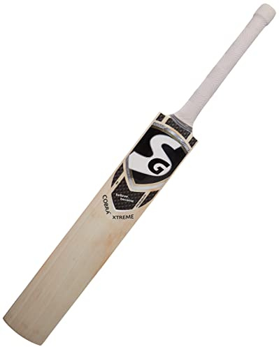 SG Cobra Xtreme Cricketschläger, Grade 5, englische Willow (Größe: kurzer Griff, Lederball