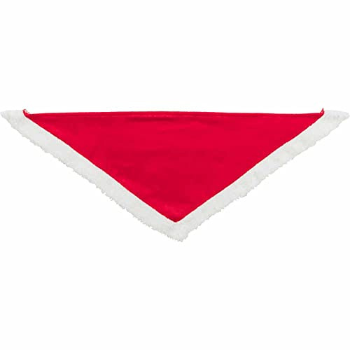 Trixie Weihnachts-Halstuch für Hunde, Samt, 75 cm, Rot