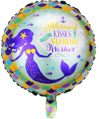DIWULI Meerjungfrau Ballon - Mädchen Geburtstag Party Deko