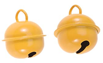 NUOBESTY 50stücke Farbig Bemalte Metallglöckchen Mini Runde Glocken Weihnachtsglöckchen Für Basteln Schmuck Dekoration