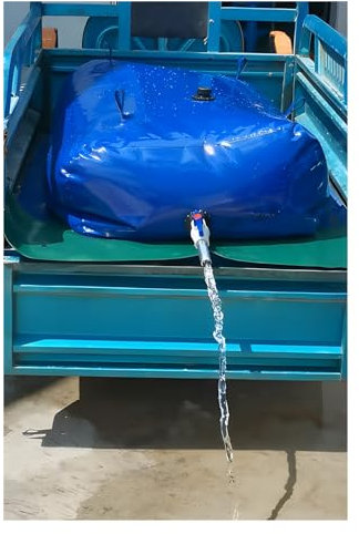 Wassersack Beutel Wasserbehälter Träger Wasserzisterne für Gärten, Wasserblasentanks mit großem Fassungsvermögen 100L 500L 1000L 2000L 3000L 4000L 5000L 6000L, zusammenklappbarer Wasservorratsbehälter