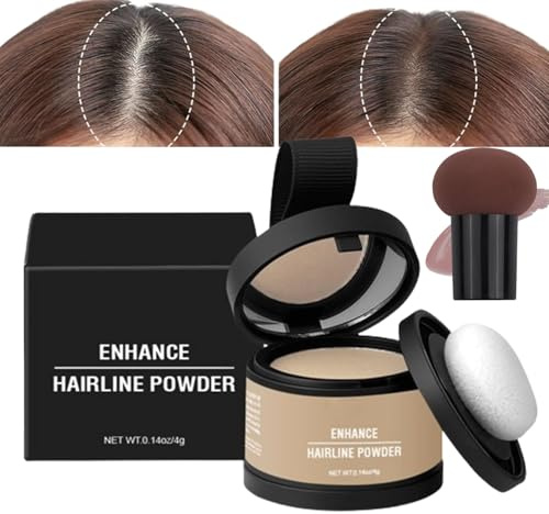 Waverlo Magic Root Cover Up, Waverly Magic Root Cover Up, Maycheer Haaransatz-Schattenpuder, 14 Farben Haaransatz-Puder mit Spiegel, kaschiert sofort Haarausfall (# 10 Hellblond)