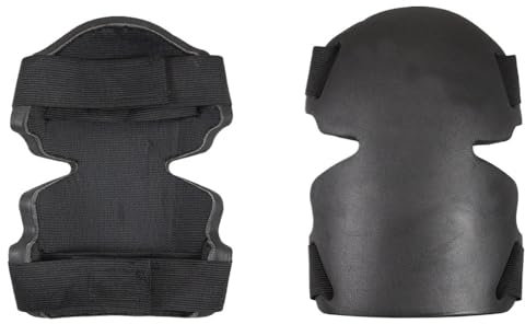 1 par de rodilleras flexibles de espuma suave para proteger las rodillas, trabajo, jardinería, constructor, rodilleras protectoras para el lugar de trabajo (color negro)