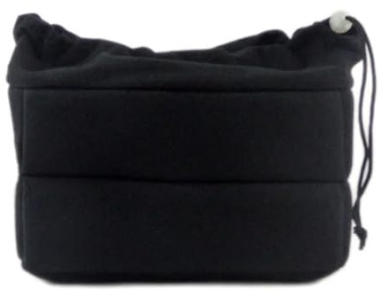 NihaoWXM Kameratasche Kameratasche Kamerazubehör Fotografie Schutzkameraobjektiv Cas Partition Gepolsterte Tasche Kamera Einsatztasche(Black)