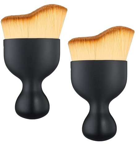 2 Pcs Car Interior Dust Sweeping Soft Brush, No Scratch Ultra Soft Bristle Interior Detailing Brush, Car Detailing Brushes Car Cleaning Brush, Car Brush Interior for Automotive Air Conditioner Vents