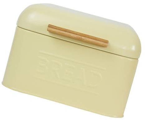 FytStycale Bread Food Storage Box Snack Container Countertop Pastry Kitchen Storage for Bakery, light yellow