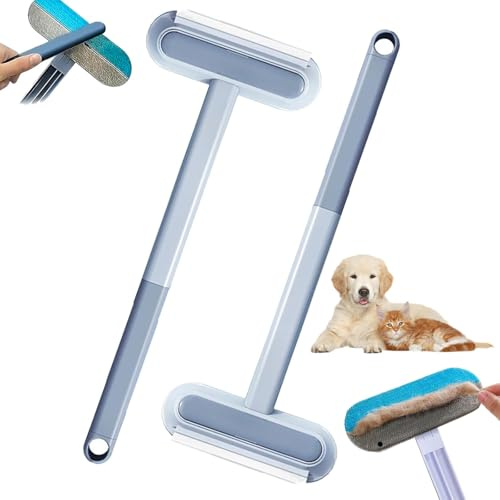 4 In 1 Pet Hair Removal Tool, Multifunctional Hair Removal Brush, Pet Hair Remover, Dog Hair Remover For Carpet, Adjustable Dog Cat Hair Catcher Carpet Rake With Hooks, Reusable (2 pcs)