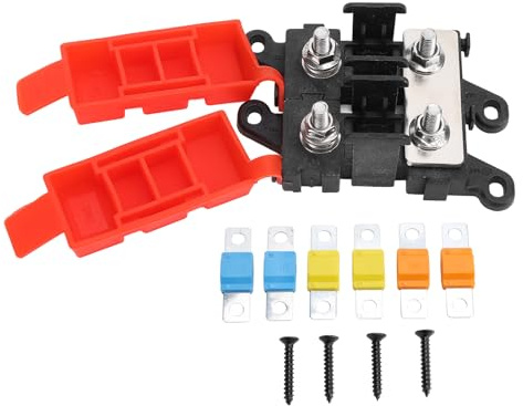 Kit de soporte de fusibles con tornillo con 30a 60a 100a Fuse Excelente conductividad para la vehículo recreativo de la bote automotriz (2)