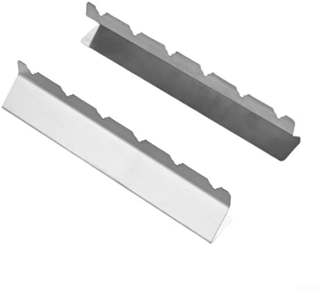 Filteilect Lot de 2 supports à brochettes de barbecue en acier inoxydable pour 6 et 9 brochettes avec encoches de précision compatibles avec les grils, fumoirs et fours