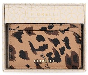 Fiorelli Damen Marnie Kartenetui mit Geschenkbox, Leopardenprint | Stilvolle Geldbörse, 6 Kartenfächer, Kunstleder
