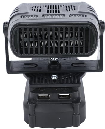 Stylebest Ventilador Calefactor para Automóvil, Calentador Portátil a Batería de 170 W con 2 Configuraciones de Velocidad y Función Desempañador, para Todos los Automóviles y Uso en