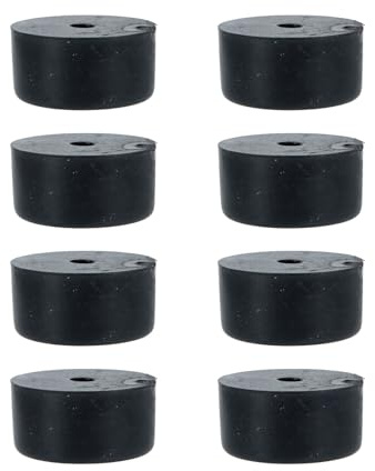 Zerodeko 8 Pezzi Piedini Isolanti in Gomma per Altoparlanti, Tappetini Conici Antiurto per Basi Diffusori, Accessori Audio per Isolamento e Protezione Pavimento
