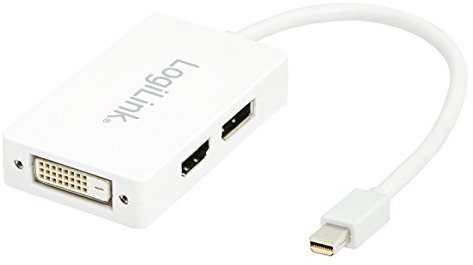 LogiLink CV0045 - Adaptador Mini DisplayPort a HDMI + DVI + DP