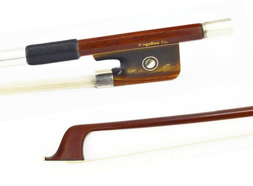 Pernambuco Stick Cello Bow 4/4 Size 340C VINGOBOW Concert Level Red Ox Horn Frog Great Bounce Unbleached Real Horse Hair Warm Tone