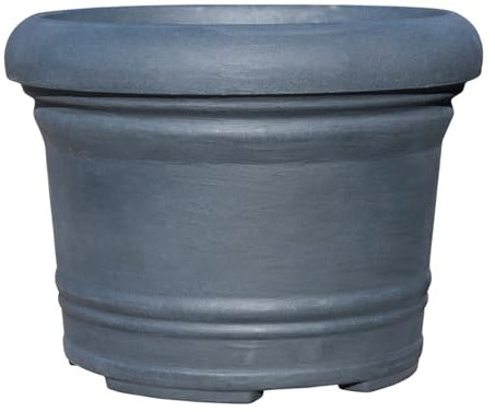 geli Thermo Plastic Pflanzkübel Palermo aus Kunststoff 80 cm, Farbe:anthrazit