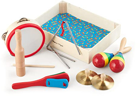 Melissa & Doug 488 Musikinstrumente Eine Band im Kasten (10 Teile)