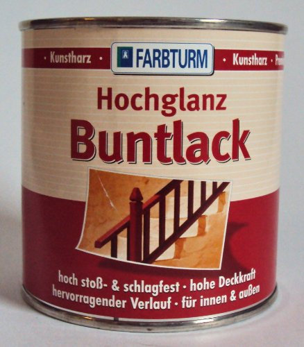 375 ml Farbturm Kunstharzlack, Weiss Ral 9010, Hochglanz