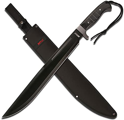MTech, Machete, Klinge: 44.5 cm, rostfreier Edelstahl, Outdoor Tool, Griff: Holz, Nylontasche, MT-20-08L