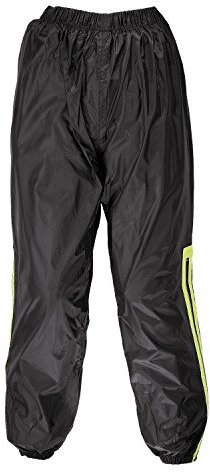 GERMAS 934.05-50-M Motorrad Regenhose DOUGLAS, Schwarz/Fluogelb, Gr. M