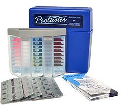 Pooltester, Wassertester für Whirlpool oder Schwimmbad, Bromingehalt und pH-Wert