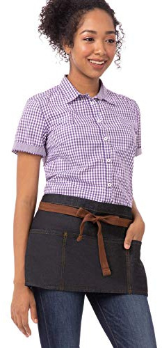 Chef Works Unisex Memphis Waitress Apron, Indigo Blue, One Size