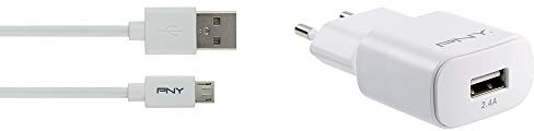 PNY Chargeur 12W avec câble Micro-USB avec câble intégré