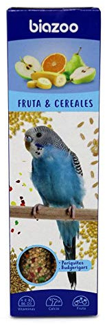 Biazoo - Barritas de Fruta y Cereales para Periquitos - Pack 10 Cajas