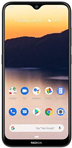Nokia 2.3 Dual SIM Smartphone 6,2 Zoll (15,7 cm), 32GB Interner Speicher, 2 GB LPDDR 4 RAM, 13 MP Hauptkamera, 5 MP Frontkamera, Android 9, Schwarz