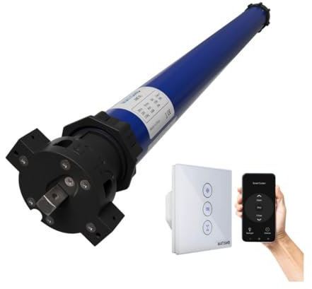 MATISMO Motor persiana wifi para eje de 60 mm - Motor tubular cableado e Interruptor con wifi