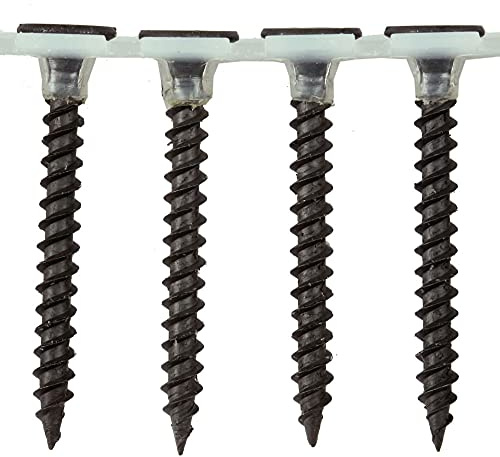 TERF® Collatierte Schnellbauschrauben, Feingewinde, 3,5 x 38 mm, Kreuzschlitz-Antrieb, Stiftkopf, schwarze Oberfläche, 100 Stück