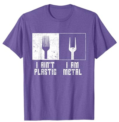 Rock Heavy Metal Punk Rock no es plástico I'm Metal Festival Camiseta