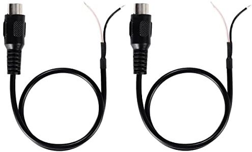 Greluma 2 Stk 30 cm Lautsprecherkabel RCA Buchsenstecker auf blankes Kabel offenes Ende Pigtail Audio/Video RCA Kabel für Verstärker-Empfänger-Lautsprecher