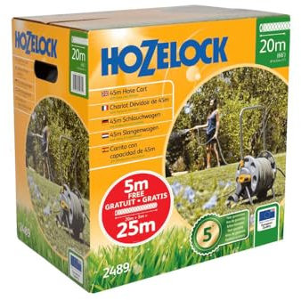 Hozelock Ltd Hozelock 2489 45m Cart with 25M hose included plus all the fittings you need to start watering