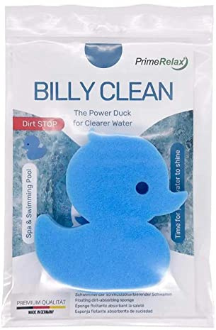 PrimeRelax Billy Clean, Magic Sponge, Pool Schwamm, Randreiniger, Ölabsorbierender Schwamm, Ölschwamm, Beckenrandreiniger, Spa Duck, Reinigungsschwamm, Whirlpool Zubehör, Randreiniger Pool