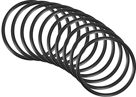 QUARKZMAN 42mm x 38mm x 2mm Nitrile Caoutchouc Joints toriques x 10 Pièces Rond Joint Rondelle pour Robinet Plomberie Réparation Étanchéité Connexion [Noir]