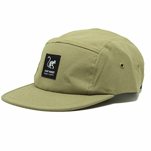 Justerbar snapback-keps - klassisk jockey keps - basebollkeps för herr/dam 5 panel keps Surf Monkey®, Beige, one size